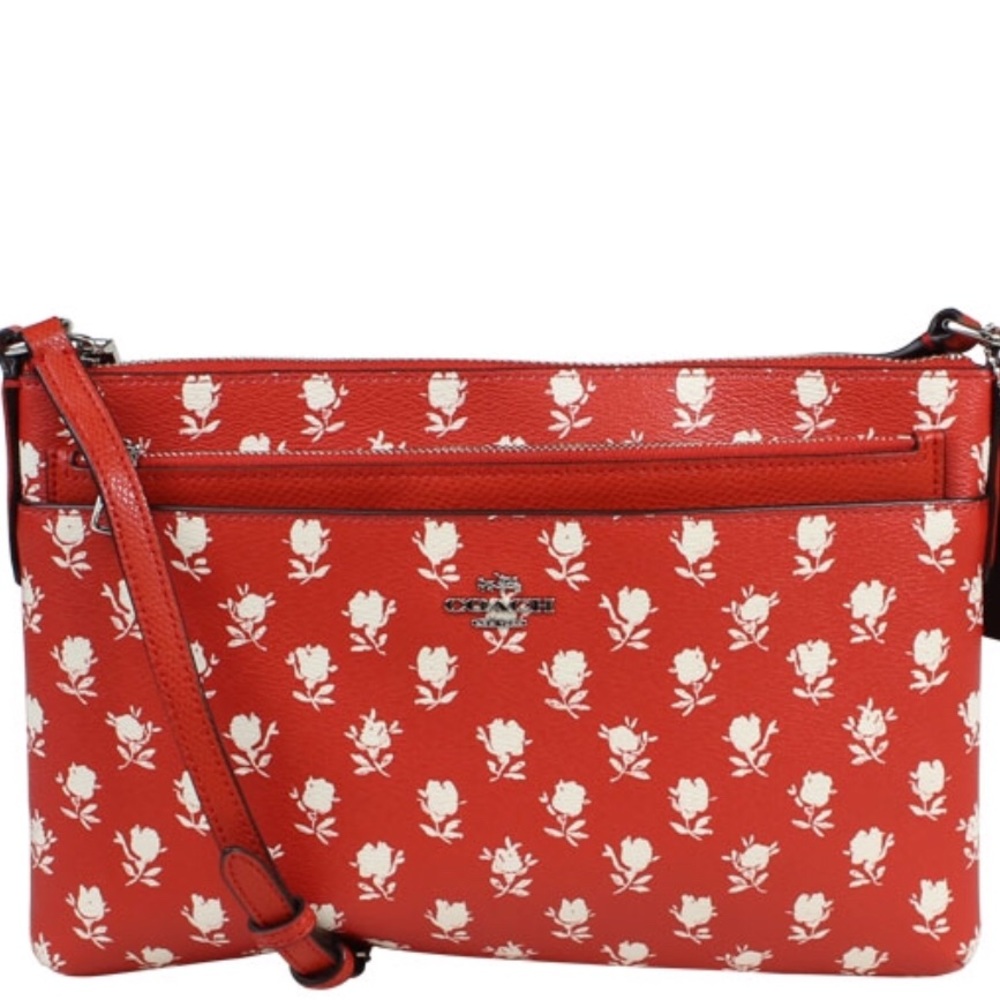 COACH EAST/WEST CROSSBODY   BADLANDS FLORAL PRINT